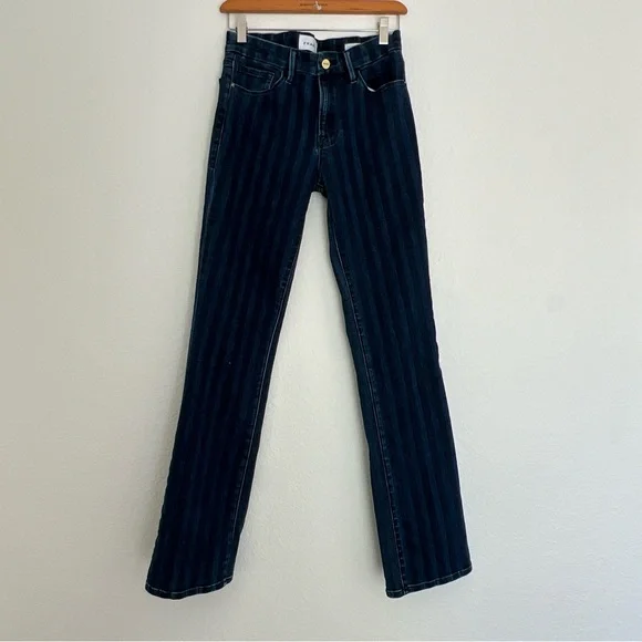 Frame Denim Habana Striped Women's Jeans Size 28 - Picture 2 of 13